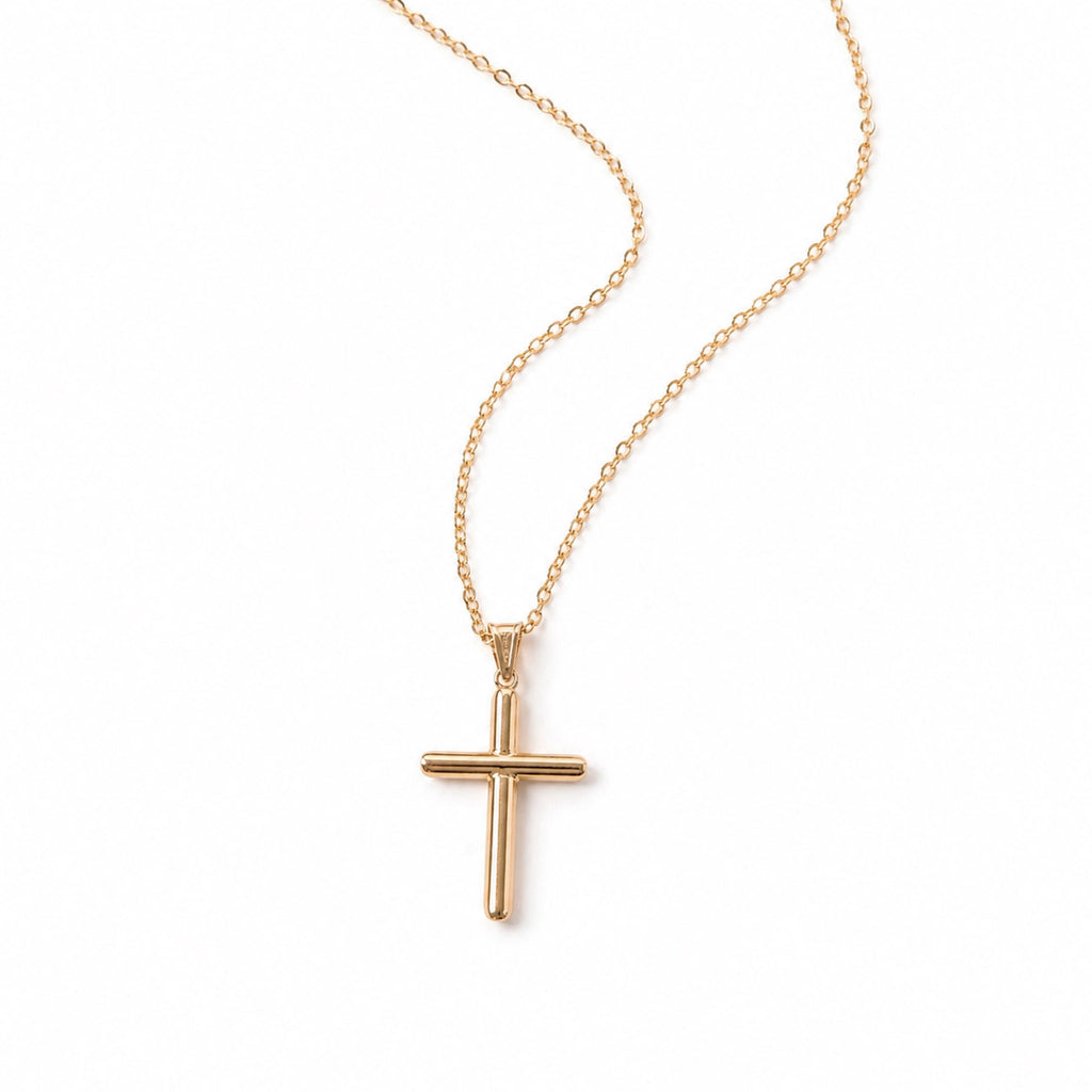 DIJE CRUZ MEDIANA ORO AMARILLO 14K