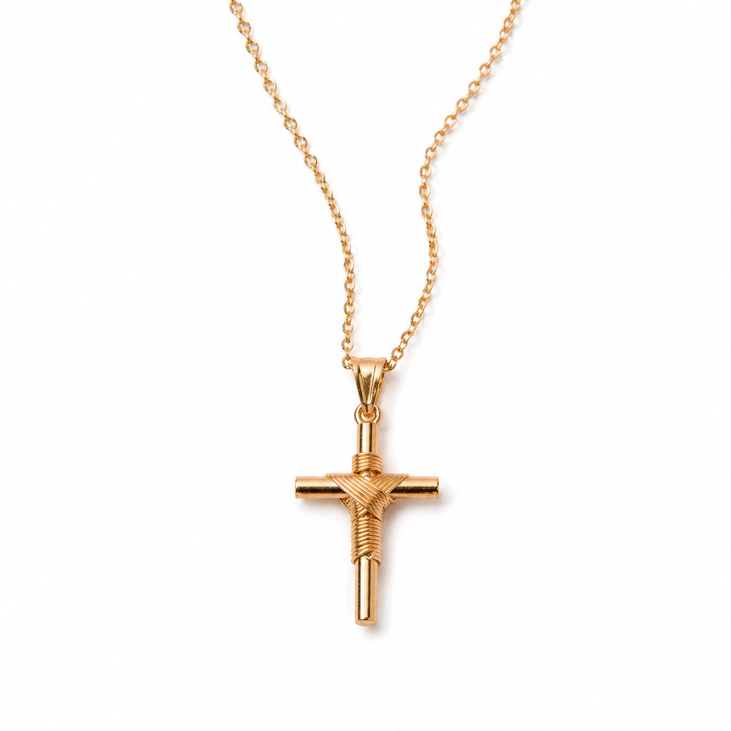 DIJE CRUZ CHICA ORO AMARILLO 14K