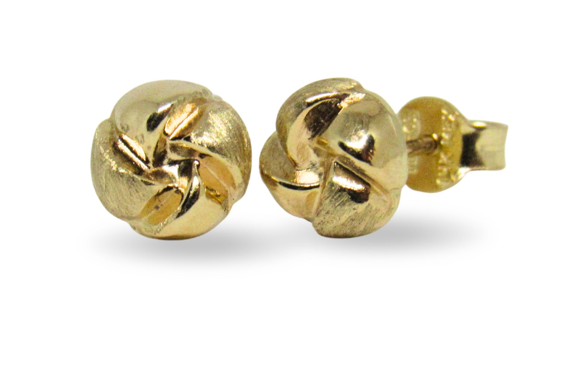 BROQUELES CIRCULOS ENTRELAZADOS ORO AMARILLO 14K