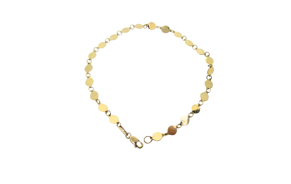 PULSERA CIRCULOS EN ORO AMARILLO DE 14K