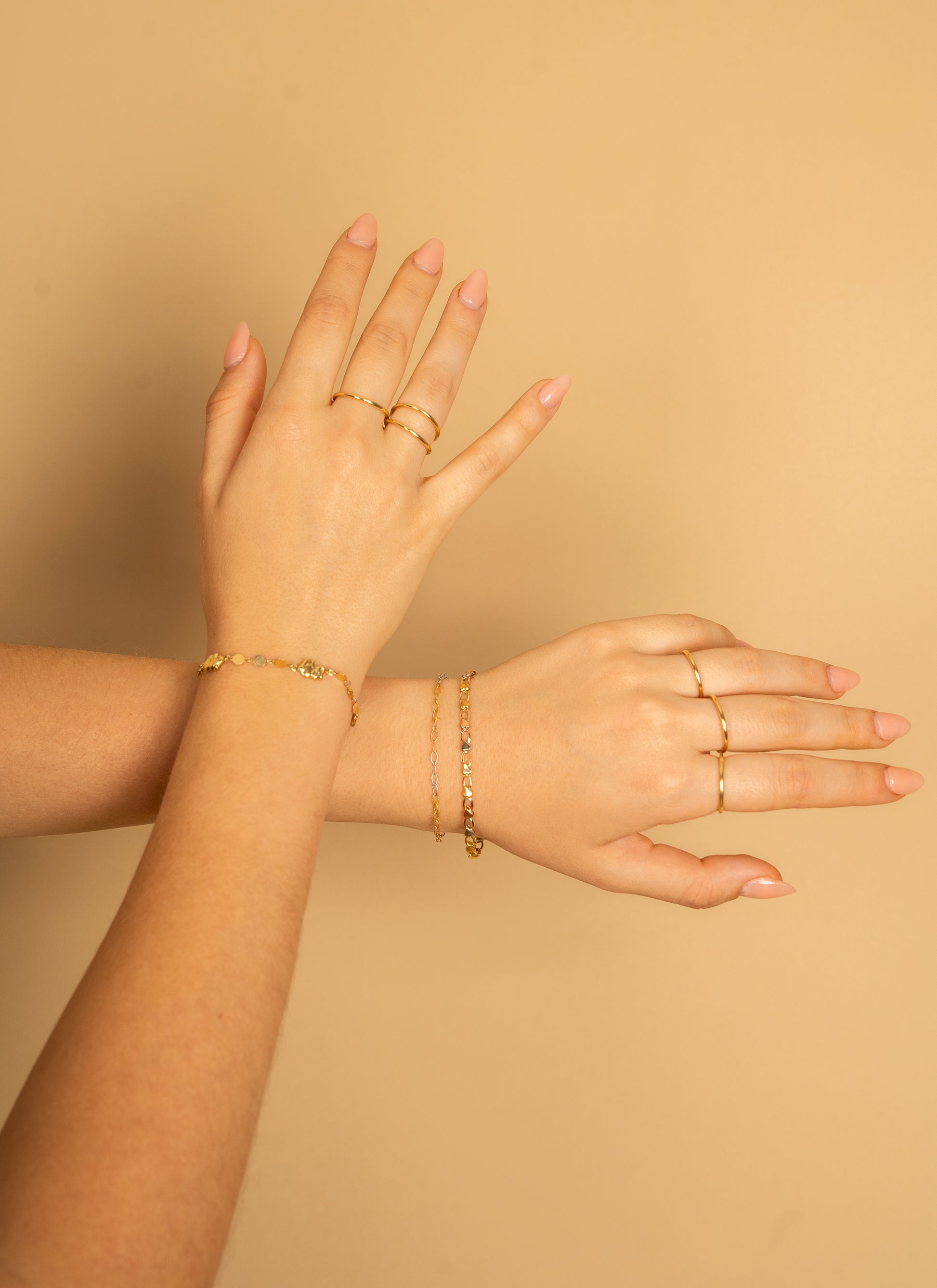 ANILLOS LISOS EN ORO AMARILLO 14K